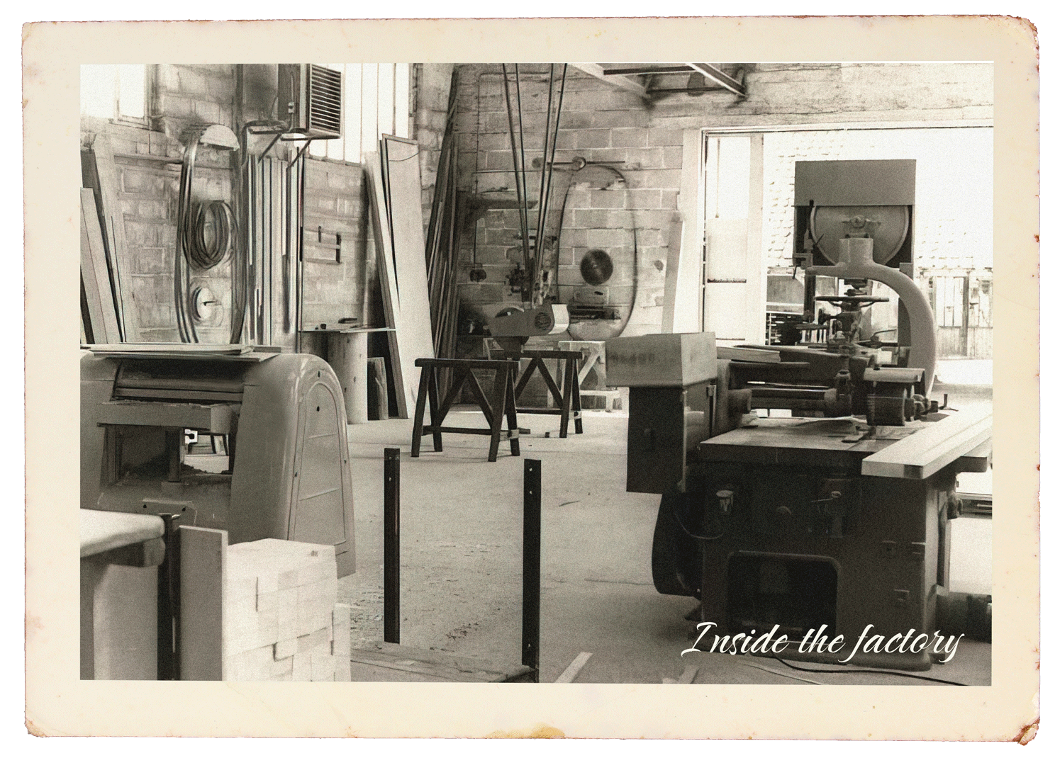 Inside the Factory before the tennis table