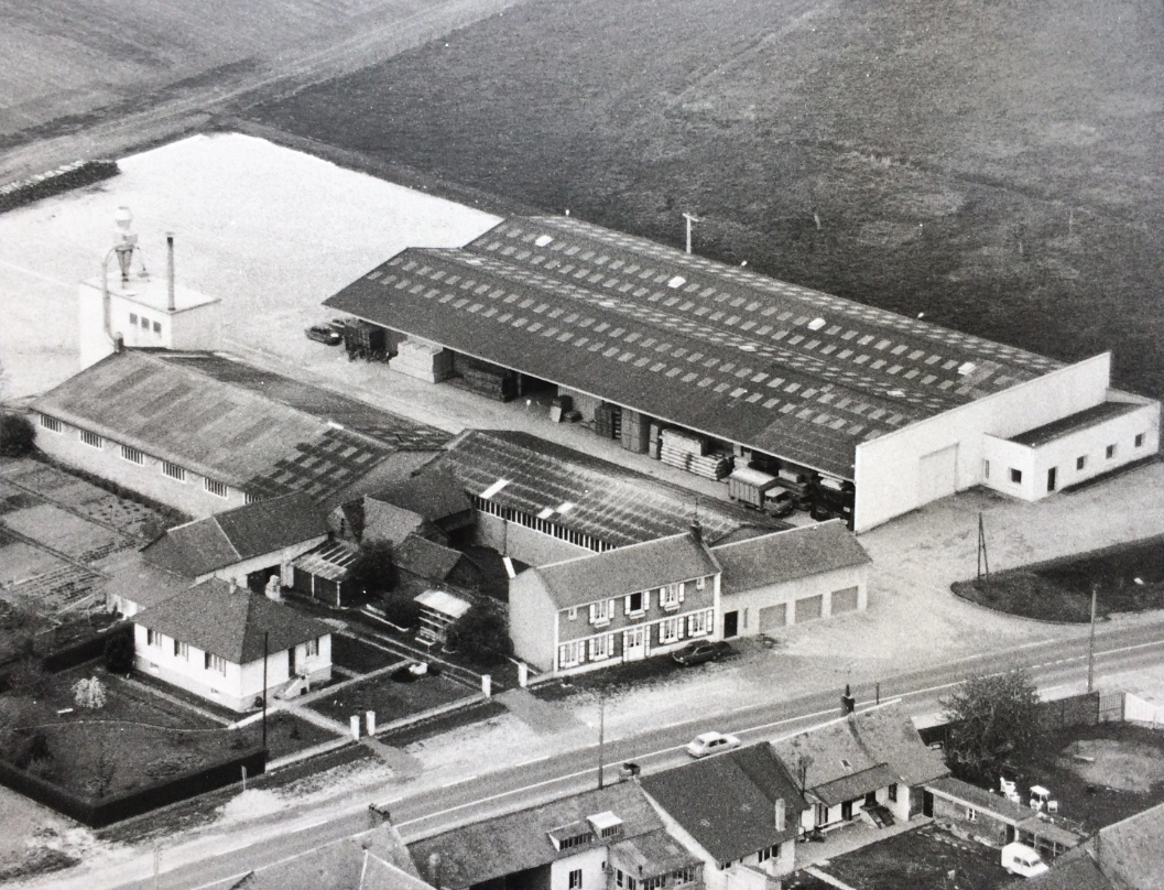 Cornilleau's factory in the 1980s