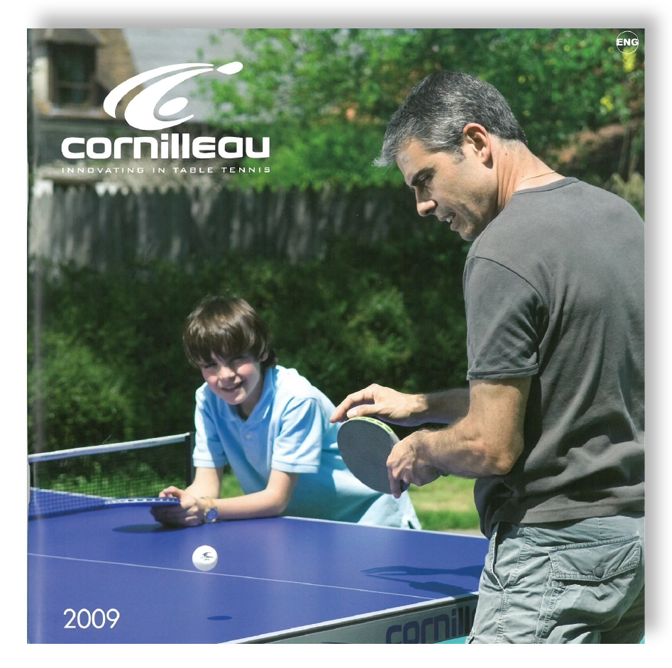Cornilleau's catalog cover of 2009